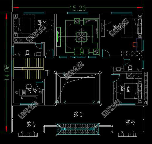 農村四合院別墅設計圖，建房戶型千千萬，唯有四合院最合適