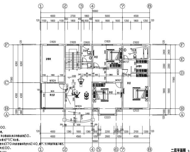適合農村自建的150平到180平帶車庫的二層樓，漂亮功能多，收藏不吃虧