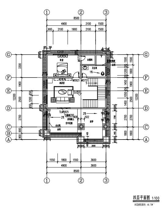 農(nóng)村自建四層別墅100平的設(shè)計圖，養(yǎng)眼有格調(diào)，這才是農(nóng)村有的好別墅