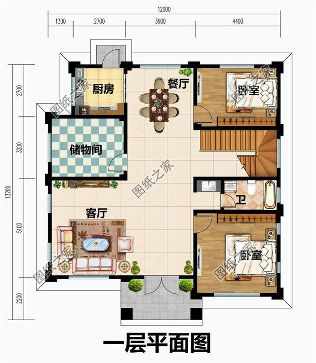鄉(xiāng)村自建進深13米的三層別墅，干凈大氣有露臺，大部分家庭都能建