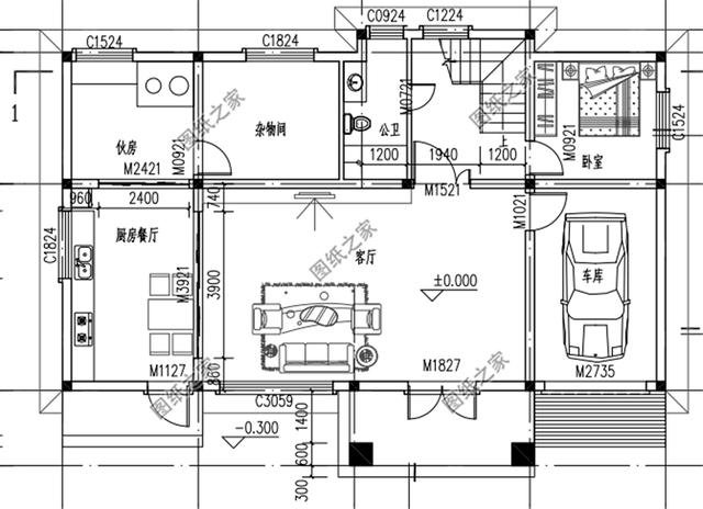 進深11米左右農村房屋戶型圖，沉穩又大方，經濟實用