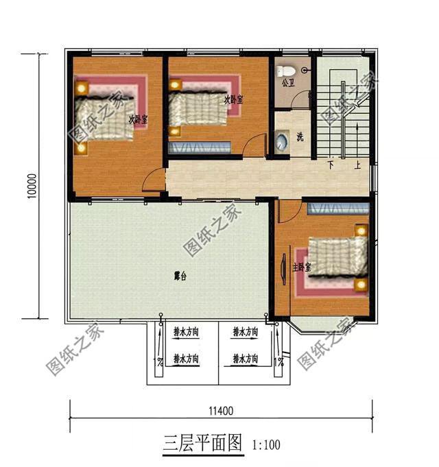 農村三層帶羅馬柱的房屋圖片，準備在農村建房的有福了，建房參考