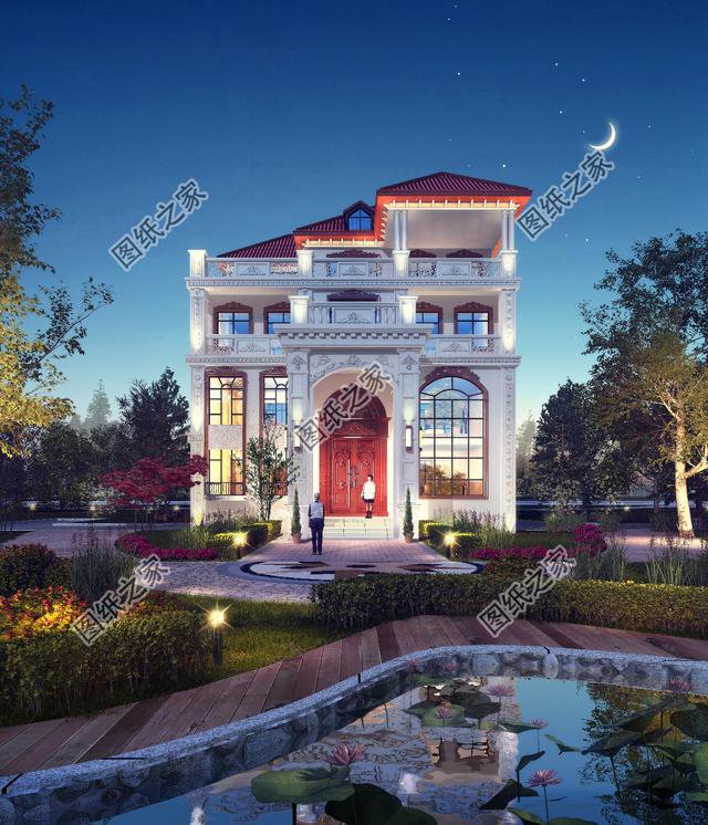 復式四層自建房戶型圖，氣派又驚艷，第一眼就喜歡上了