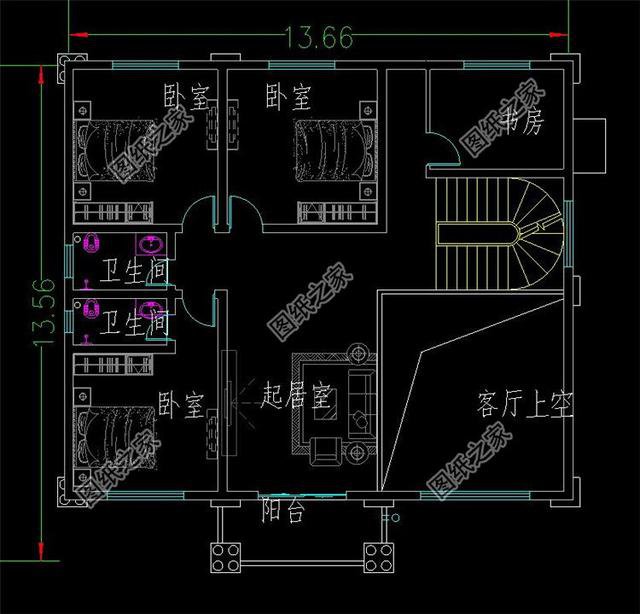 占地160平米自建房外觀圖，這樣的設計外觀戶型，又簡單又好看