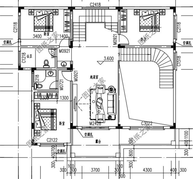 占地160平米自建房外觀圖，這樣的設計外觀戶型，又簡單又好看