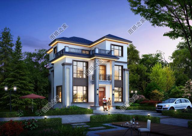 買房不如蓋別墅，3套農村100至140平米三層別墅圖分享，一起來看吧