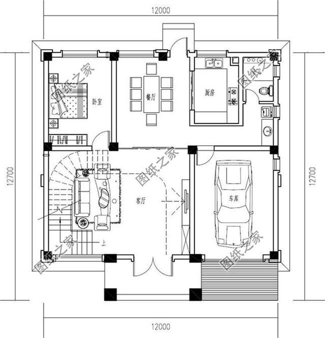 農(nóng)村三層半樓房設(shè)計(jì)圖，戶型簡(jiǎn)約，建房子娶媳婦，過幸福生活