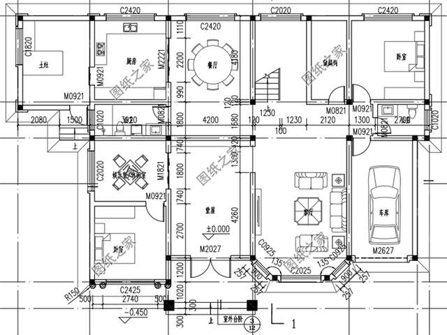 進深14米農村自建房戶型圖，外觀精致，舒適的布局，新房就選這樣