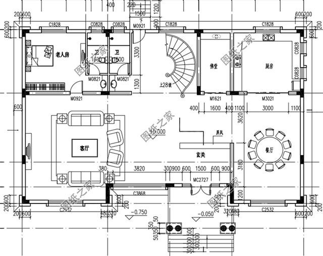 進深14米農村自建房戶型圖，外觀精致，舒適的布局，新房就選這樣
