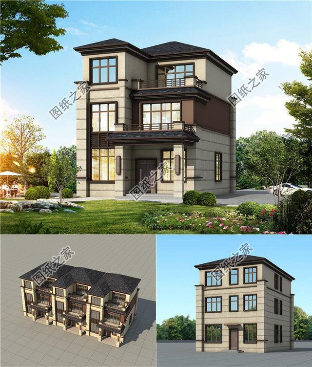 農村小戶型自建房設計圖，第3套進深8米，造價9萬