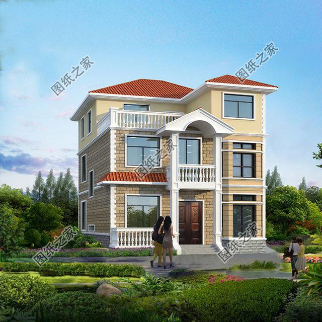 農村小戶型自建房設計圖，第3套進深8米，造價9萬