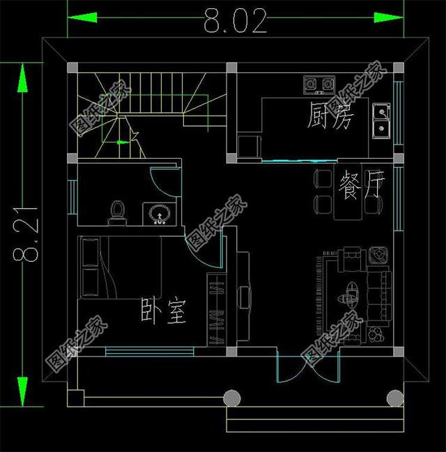 農村小戶型自建房設計圖，第3套進深8米，造價9萬