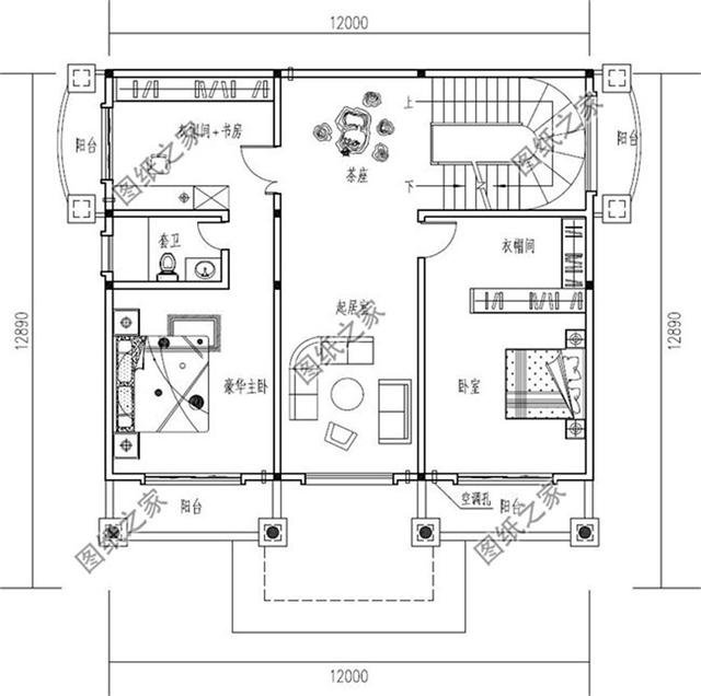 農村四層樓房外觀圖，功能齊全，這樣的別墅蓋起來全村都羨慕