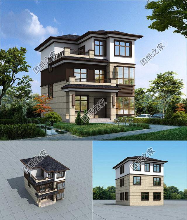 農村新款別墅設計圖，造型美觀還接地氣，最低造價15萬