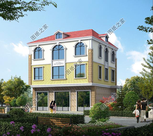 帶商鋪的農村自建房圖片，一樓做生意，二層供居住，兩不誤