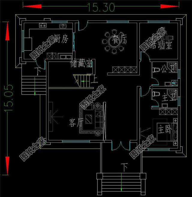 農村復式二層別墅設計圖，圖紙簡單老爸都能看得懂，看完收藏了