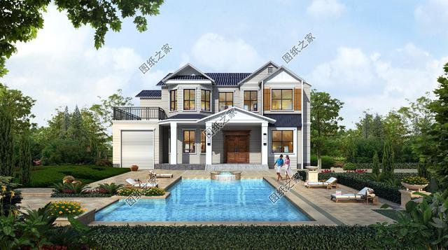 農村復式二層別墅設計圖，圖紙簡單老爸都能看得懂，看完收藏了