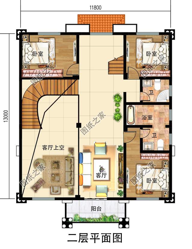 鄉村160平米自建房，這幾套戶型方正外觀大氣就很好