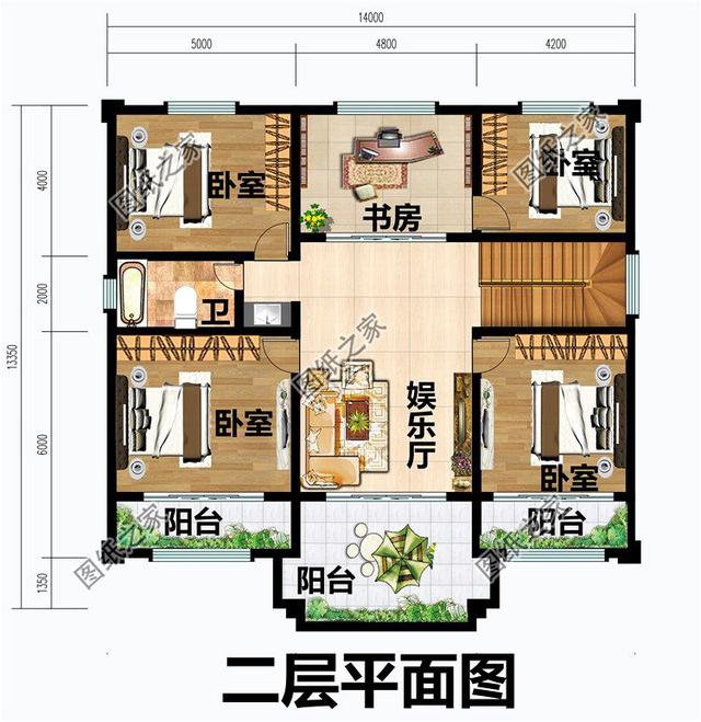 鄉村160平米自建房，這幾套戶型方正外觀大氣就很好