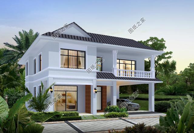 農村現代風格別墅圖片，這幾款的設計很適合農村，照著建不會錯