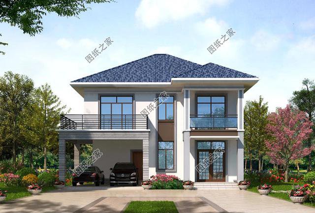 農村現代風格別墅圖片，這幾款的設計很適合農村，照著建不會錯