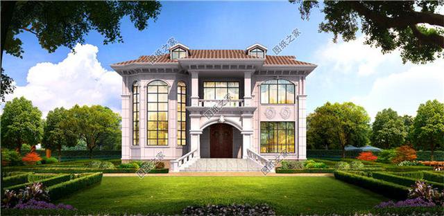 農村二層別墅自建房設計，配上落地窗，不好看你來打我