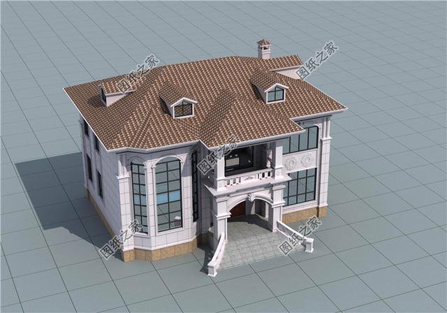 農村二層別墅自建房設計，配上落地窗，不好看你來打我