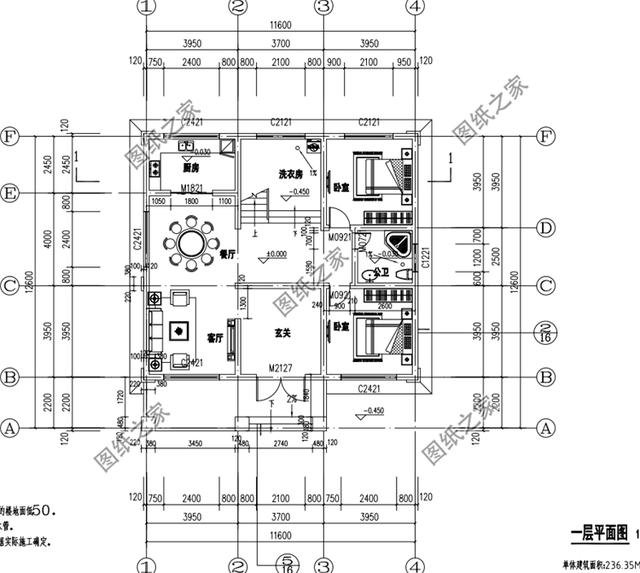 145平米二層樓設計圖，美觀又大氣，經典戶型值得擁有