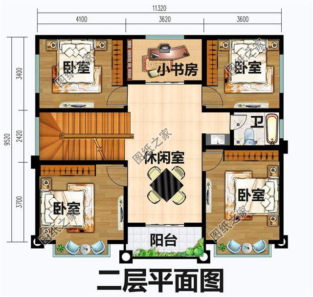 農村兩層半別墅設計圖，最高造價才32萬，建過的都說好