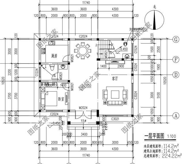 農村二層坡屋頂樓房設計圖，絕美的設計，最最符合農村建造的戶型