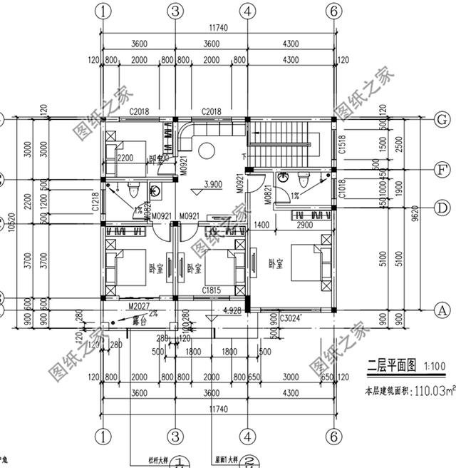 農村二層坡屋頂樓房設計圖，絕美的設計，最最符合農村建造的戶型
