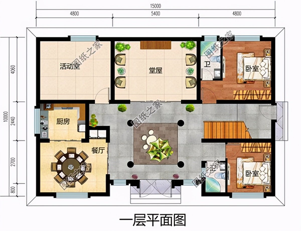 強烈推薦三款農村四合院設計圖，這樣的別墅在農村建一棟絕對有面子