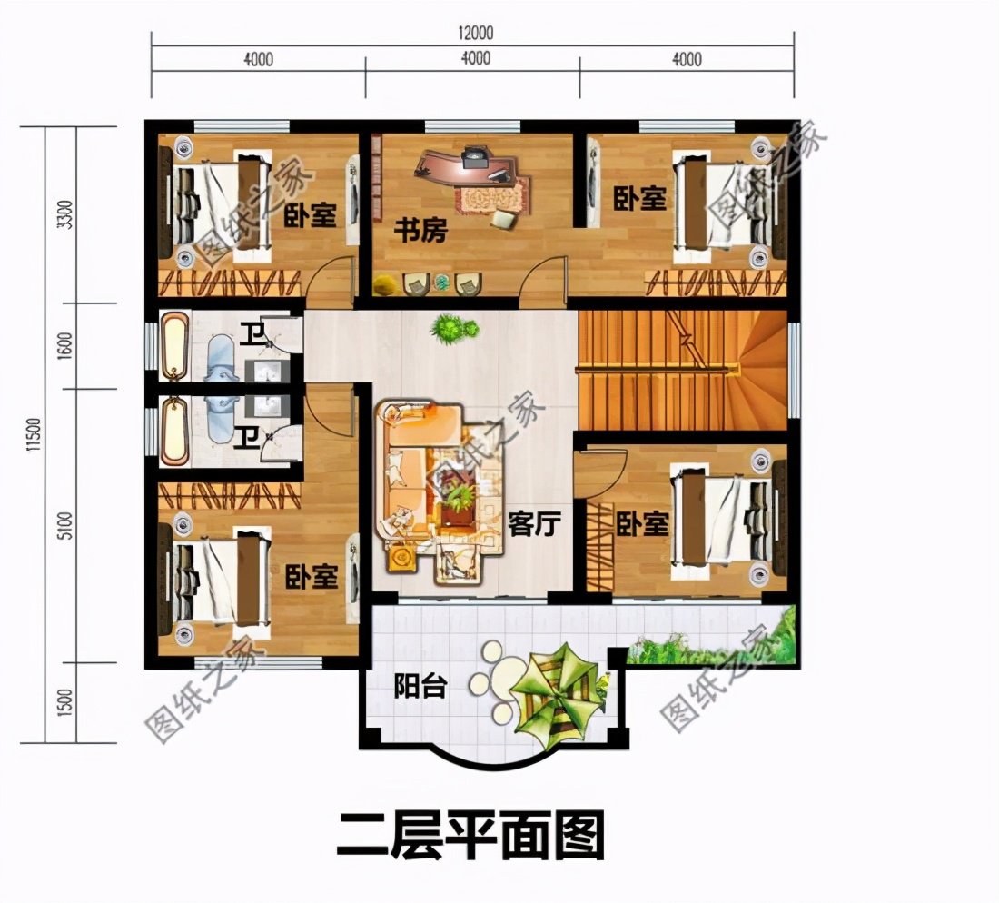 最受歡迎的戶型來啦，占地13x12米自建樓房設計圖，含全套施工圖
