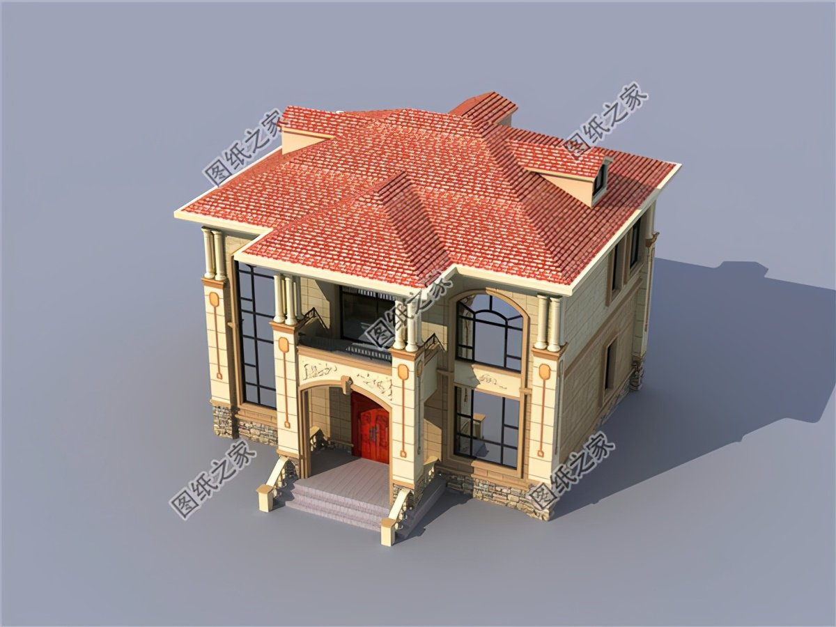 最新款二層別墅設計圖，回到農村建房子，果然還是二層的最受喜愛