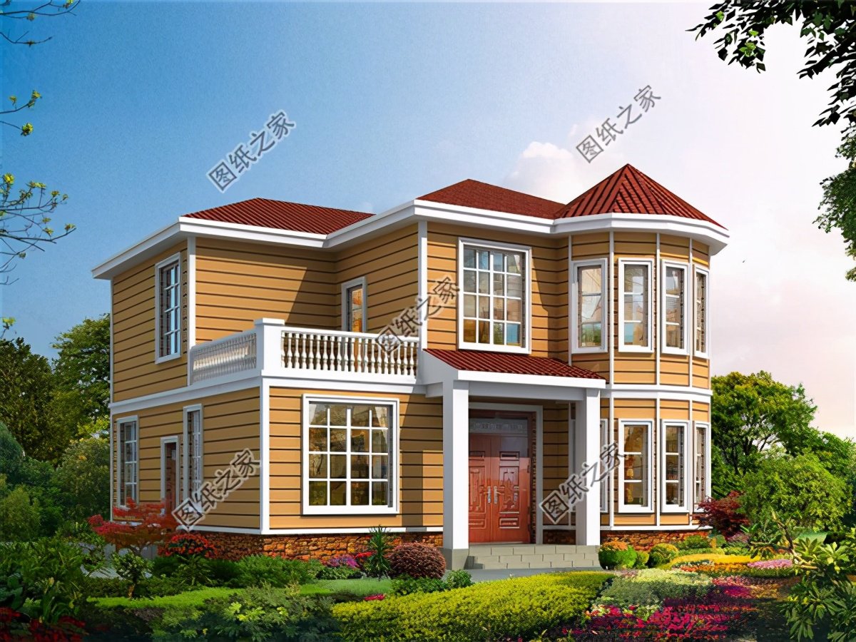 12米×12米建房設(shè)計圖，有露臺設(shè)計，農(nóng)村建房就蓋這樣的戶型