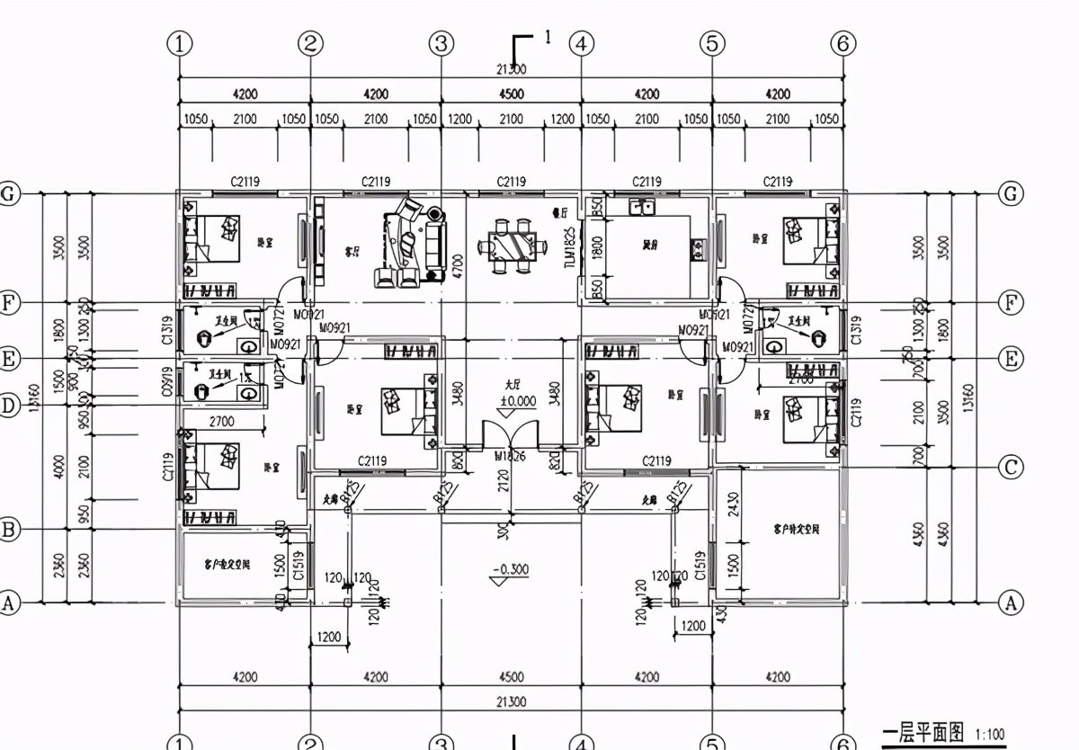 鄉村建的四合院一層設計，百萬豪宅的既視感，開啟一年好兆頭