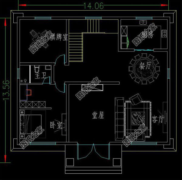 14米乘13米的農村樓房設計，造型美觀，村里看了都夸好