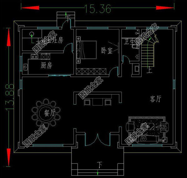 鄉村建170平到180平左右的三層別墅，大露臺設計，氣派不氣派