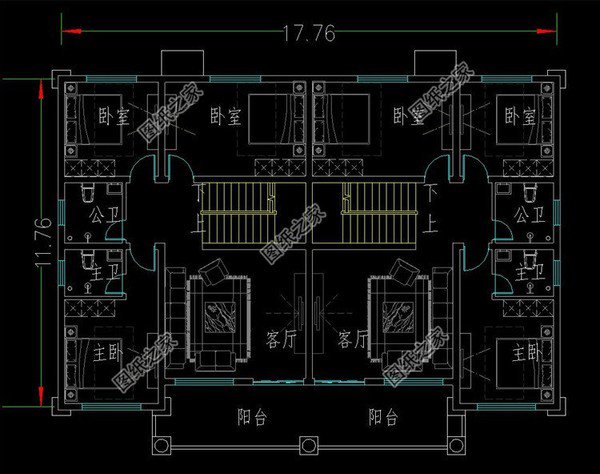 磚混結(jié)構(gòu)的雙拼自建房，建一棟大大方方， 那么多人要圖紙