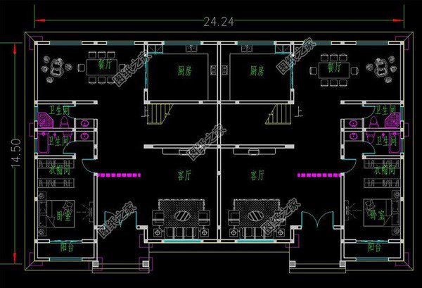 磚混結(jié)構(gòu)的雙拼自建房，建一棟大大方方， 那么多人要圖紙