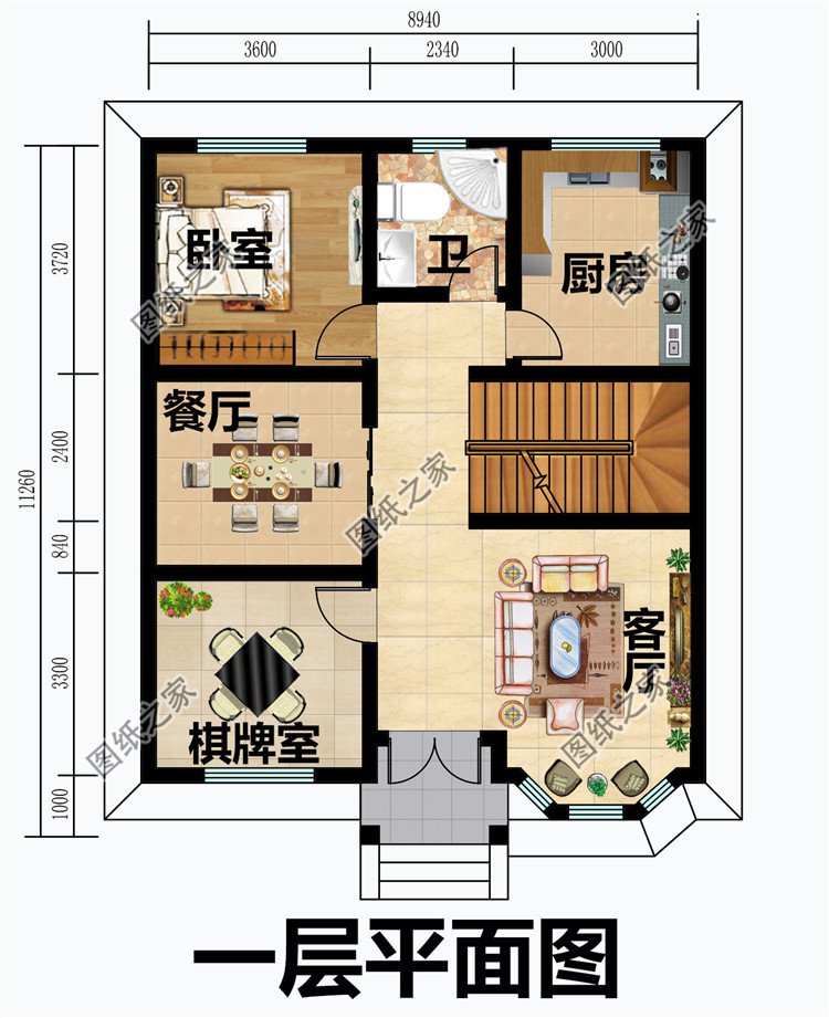 農村經典二層樓房設計圖
