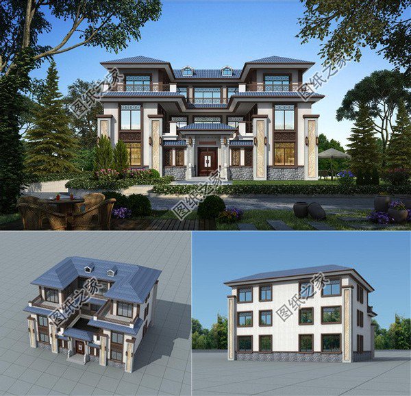 宅基地200平建的三層別墅，別告訴我你不喜歡這樣的，我不信