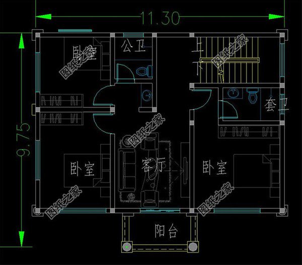 11米乘10米左右的三層自建房圖紙，款款有顏有檔次
