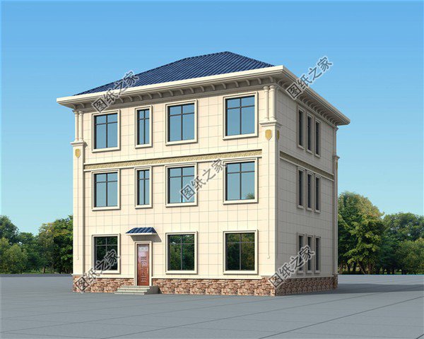 農村165平三層別墅戶型圖，品位提升，主體造價均不超過25萬