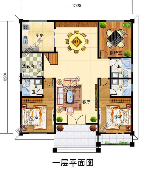 農村165平三層別墅戶型圖，品位提升，主體造價均不超過25萬