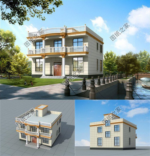 農(nóng)村自建二層平頂樓簡單大氣，推薦這三款，給家人看看哦