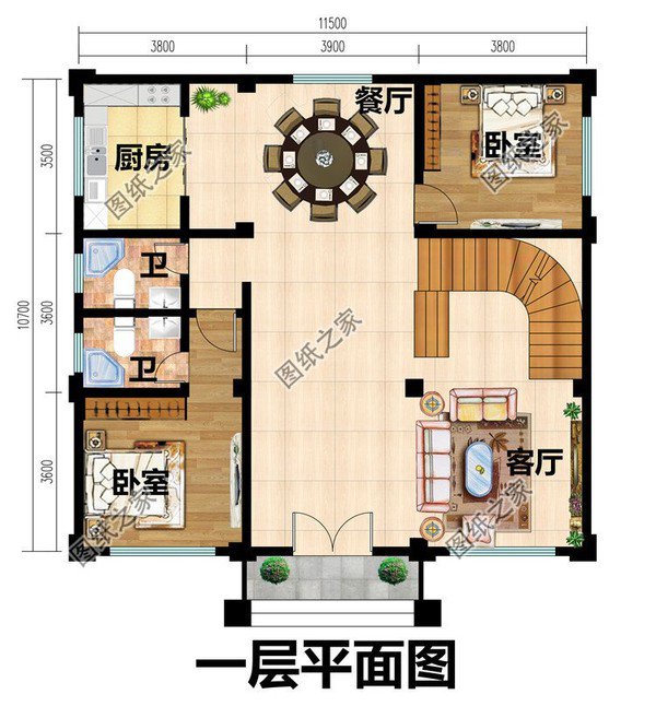 農村建房設計效果圖，布局合理人人問，住新房心飛揚