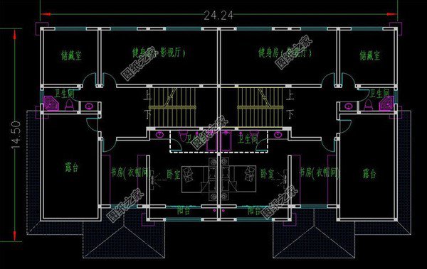 農村自建六開間的雙拼別墅，兄弟建房不能錯過，來看看