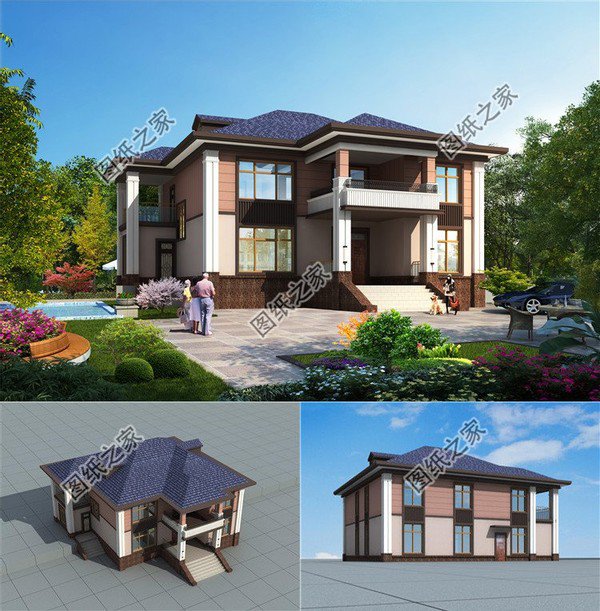 自建房復式樓房圖,老人小孩都喜歡的設計，建完房全村都來看