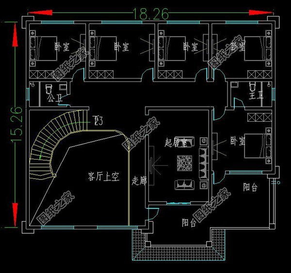 自建房復式樓房圖,老人小孩都喜歡的設計，建完房全村都來看